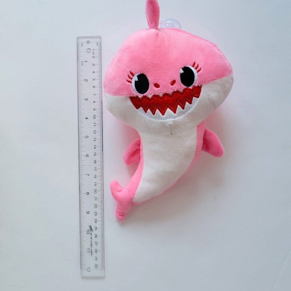 Pink Baby Shark plushie, new